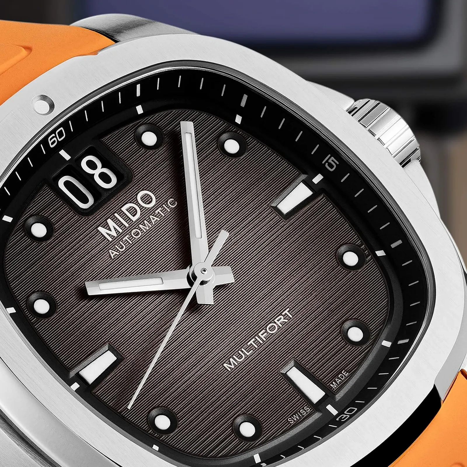 Мужские автоматические часы MIDO Multifort TV Big Date M0495261708100, фото №6 Мужские автоматические часы MIDO Multifort TV Big Date M0495261708100, фото №6