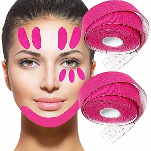 Лента для подтяжки розового лица 2,5 x 500 см - Фото 1
