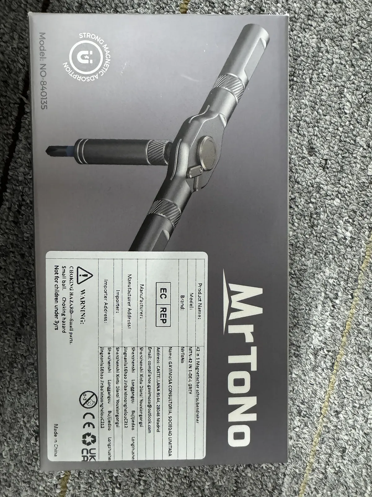 Набір викруток магнітних 42-в-1 Light Grey, фото №2