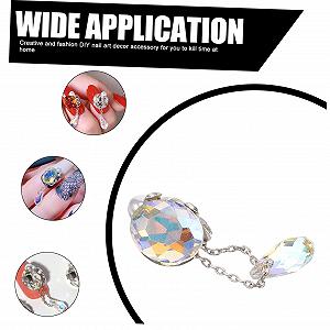 Подвеска для ногтей PLAFOPE Бриллиант Аксессуары для ногтей Украшения для ногтей Хрустальные стеклянные подвески, 5 шт synthetic.ua - Фото 1