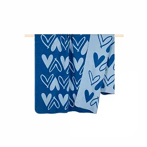 Одеяло PAD Heart Голубой 150 x 200 см - Фото 1