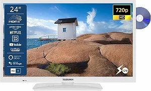 Купити Телевізор 24" TELEFUNKEN XH24SN550MVD-W / HD / 50 Гц / LCD / Smart TV / Wi-Fi / T2 / DVD - Фото 1 Телевізор 24" TELEFUNKEN XH24SN550MVD-W / HD / 50 Гц / LCD / Smart TV / Wi-Fi / T2 / DVD - Фото 1