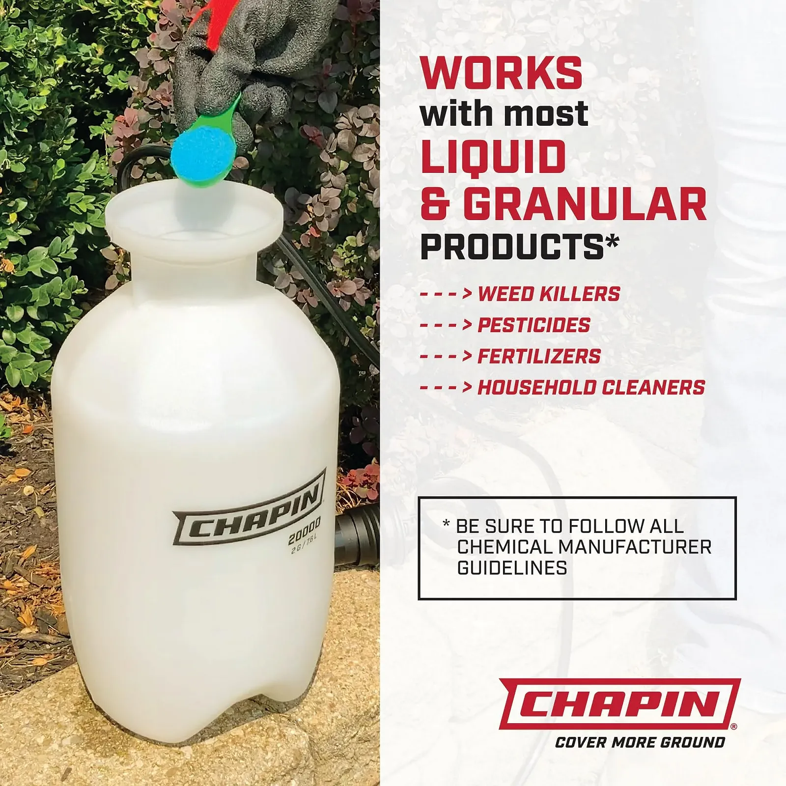 Садовый полимерный опрыскиватель Chapin 20000 1-Gallon, фото №5