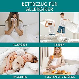 Набор Dreamzie для подушек 2 шт. 80 x 80 см, чехол, постельное белье для аллергиков, протектор для подушек 80 x 80 см для борьбы с пылевыми клещами, наволочка для аллергиков, профессионально протестирована synthetic.ua - Фото 1