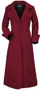 Пальто Gothicana by EMP Жіноче З великим капюшоном Фіолетовий - Фото 1