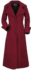 Пальто Gothicana by EMP Женское С большим капюшоном Фиолетовый - Фото 1