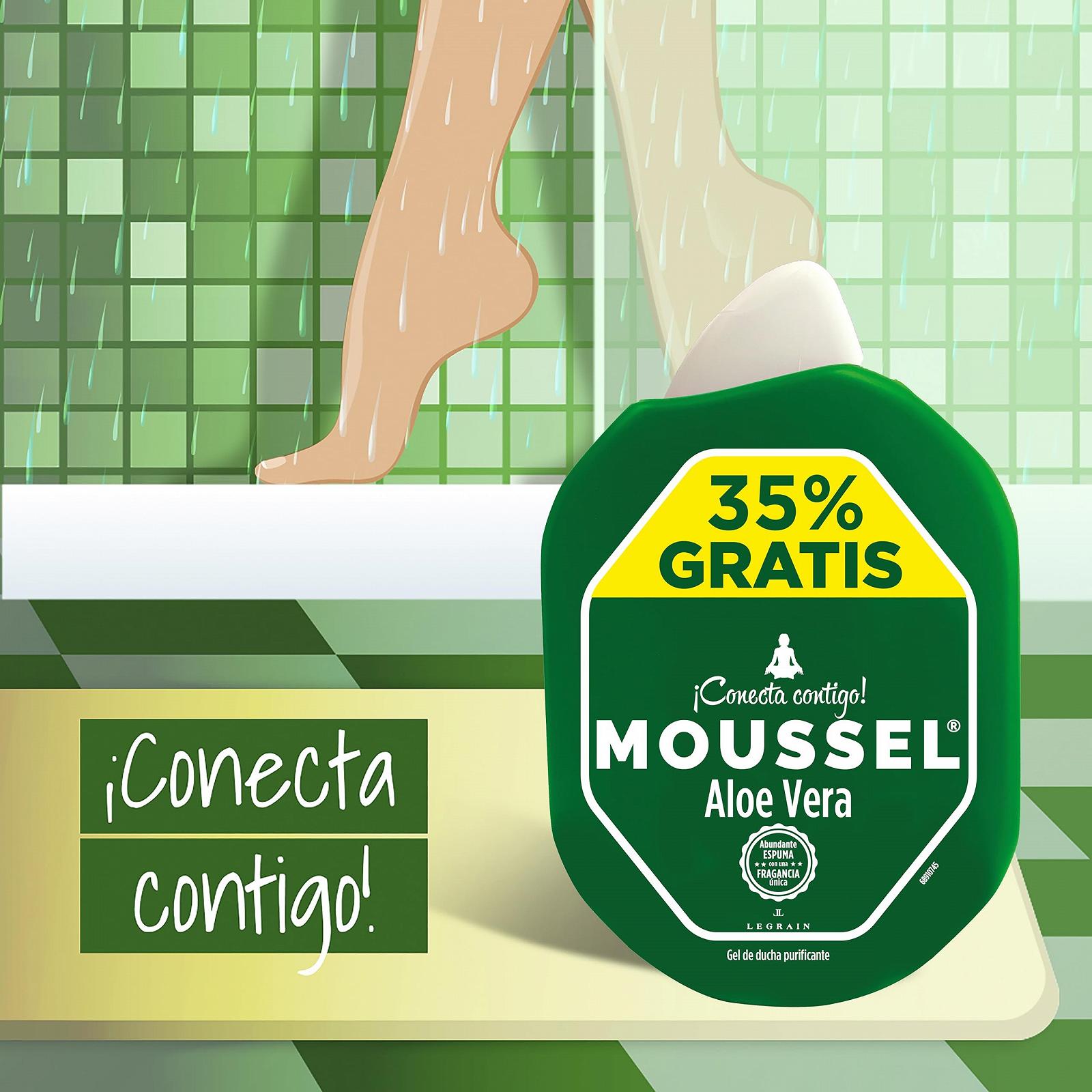 Гель для душу Moussel Aloe Vera 650 + 250 мл, фото №6