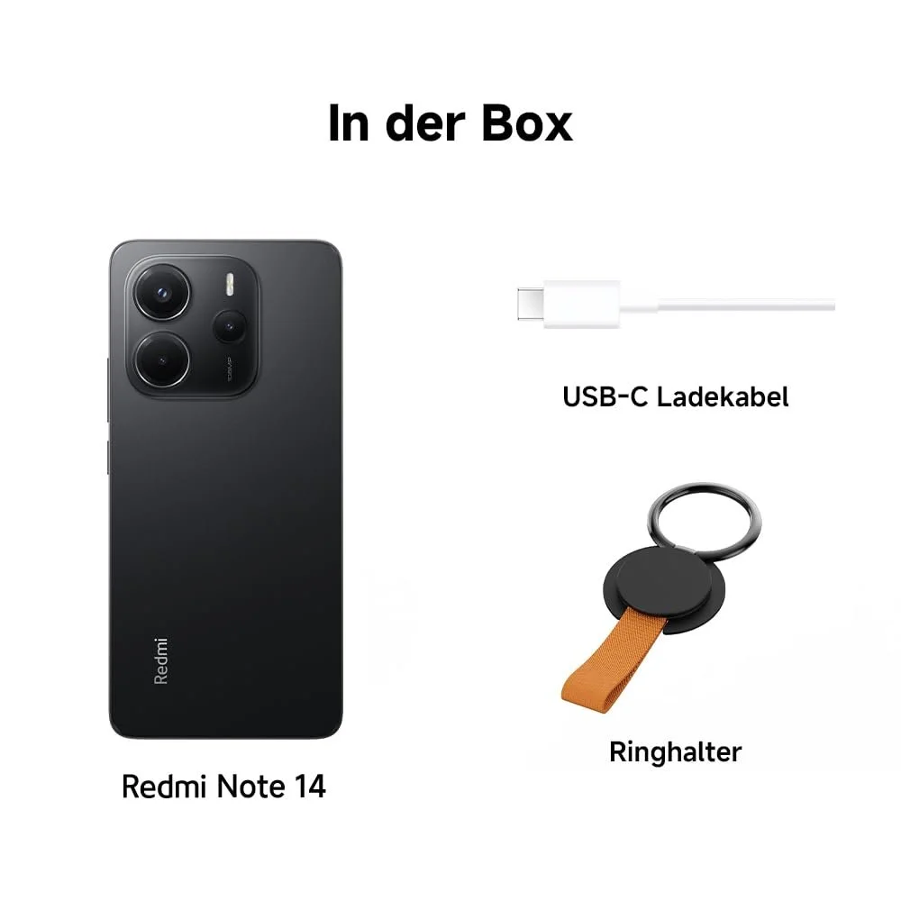 Смартфон Xiaomi Redmi Note 14, 8 + 256 ГБ, Черный, 108 Мп AI Система камеры, Аккумулятор 5500 мАч, Дисплей 120 Гц с защитой глаз, Функции AI (Зарядное устройство не входит в комплект), фото №6
