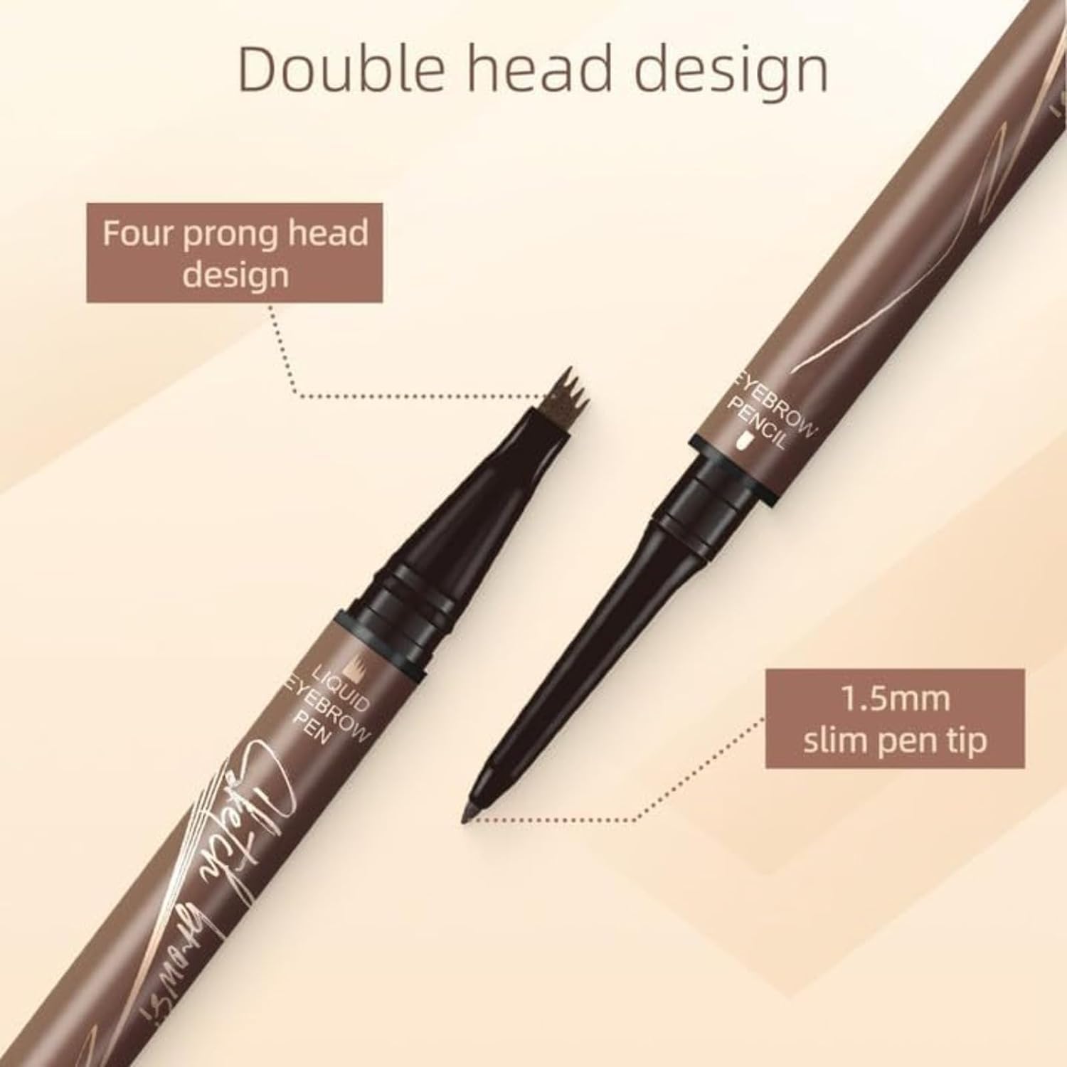 Карандаш Magic Eyebrow 2 в 1 Upgrade Multifunction 3D Microblading Light Brown + Dark Brown, фото №2 Карандаш Magic Eyebrow 2 в 1 Upgrade Multifunction 3D Microblading Light Brown + Dark Brown, фото №2