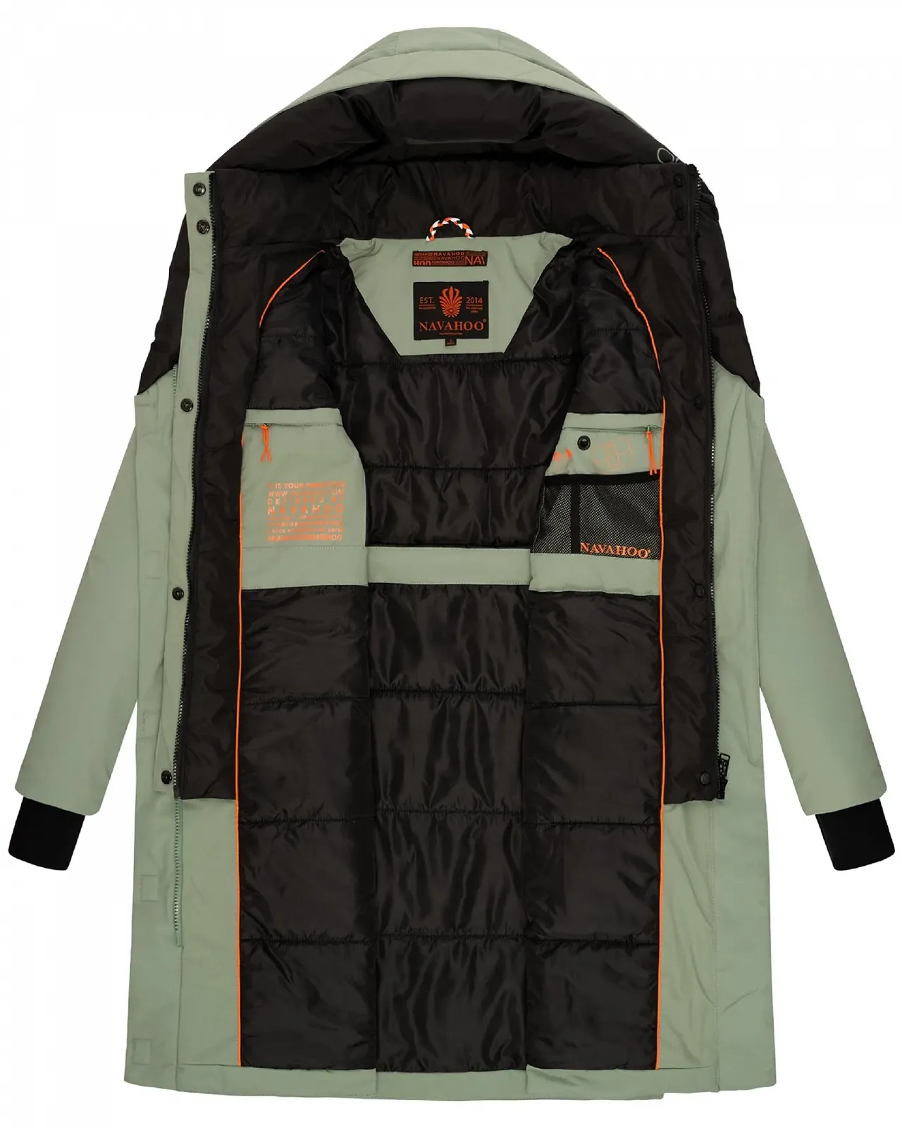 Куртка Navahoo Snowelf Женская Длинная Теплая Зимняя Стеганая с Капюшоном и Магнитными Элементами, фото №4