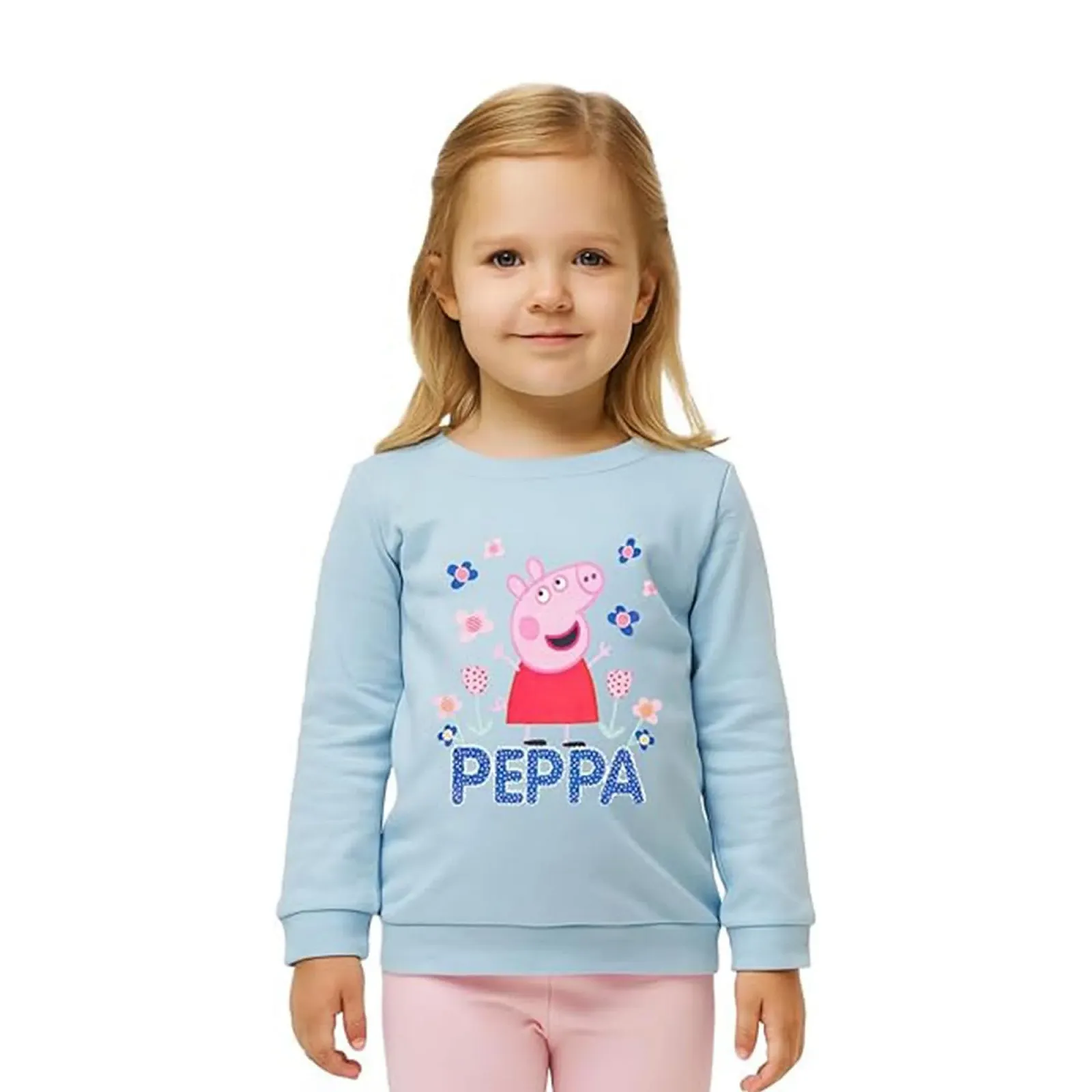 Світшот United Labels Peppa Pig для дівчат дитячий, синій, фото №1