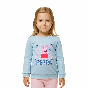 Світшот United Labels Peppa Pig для дівчат дитячий, синій - Фото 1