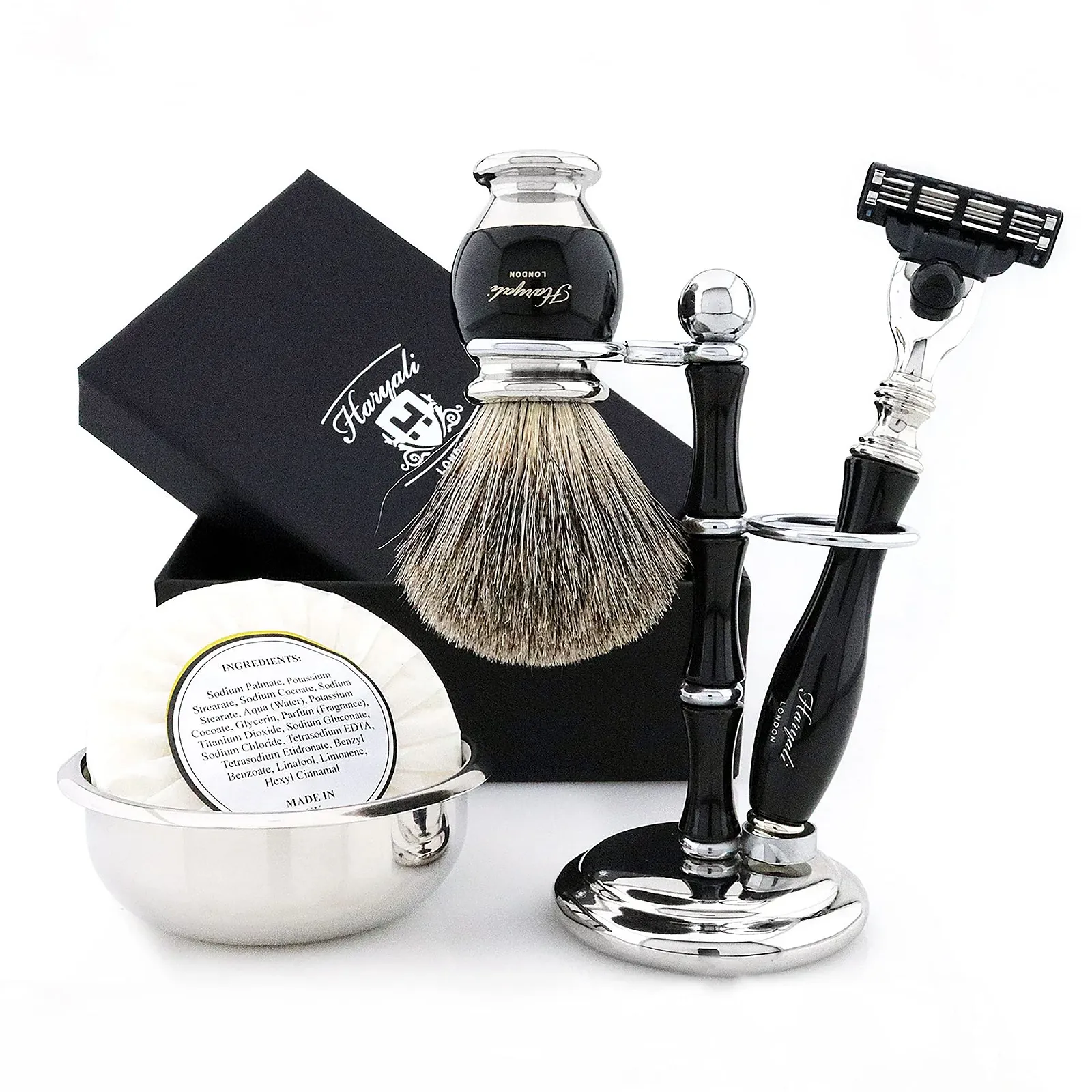 Подарочный набор для бритья Christmas Men Shaving Gift Set с помазком, бритвой, мылом и чашей, фото №1 Подарочный набор для бритья Christmas Men Shaving Gift Set с помазком, бритвой, мылом и чашей, фото №1