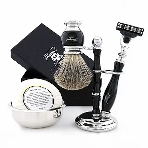 Подарочный набор для бритья Christmas Men Shaving Gift Set с помазком, бритвой, мылом и чашей - Фото 1