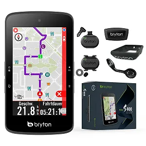 Велокомпьютер Bryton Rider S800T Bundle с датчиками пульса, каденса и скорости 3.4 дюйма сенсорный экран - Фото 1