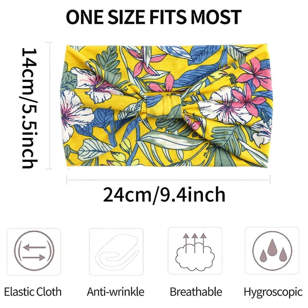 Широка Пов'язка На Голову Yogan Еластичні, фото №3