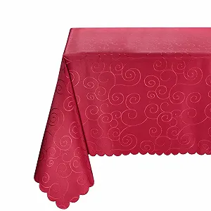 Скатертина BEAUTEX Damask Ornaments Прямокутна Поліестер Не потребує прасування - Фото 1