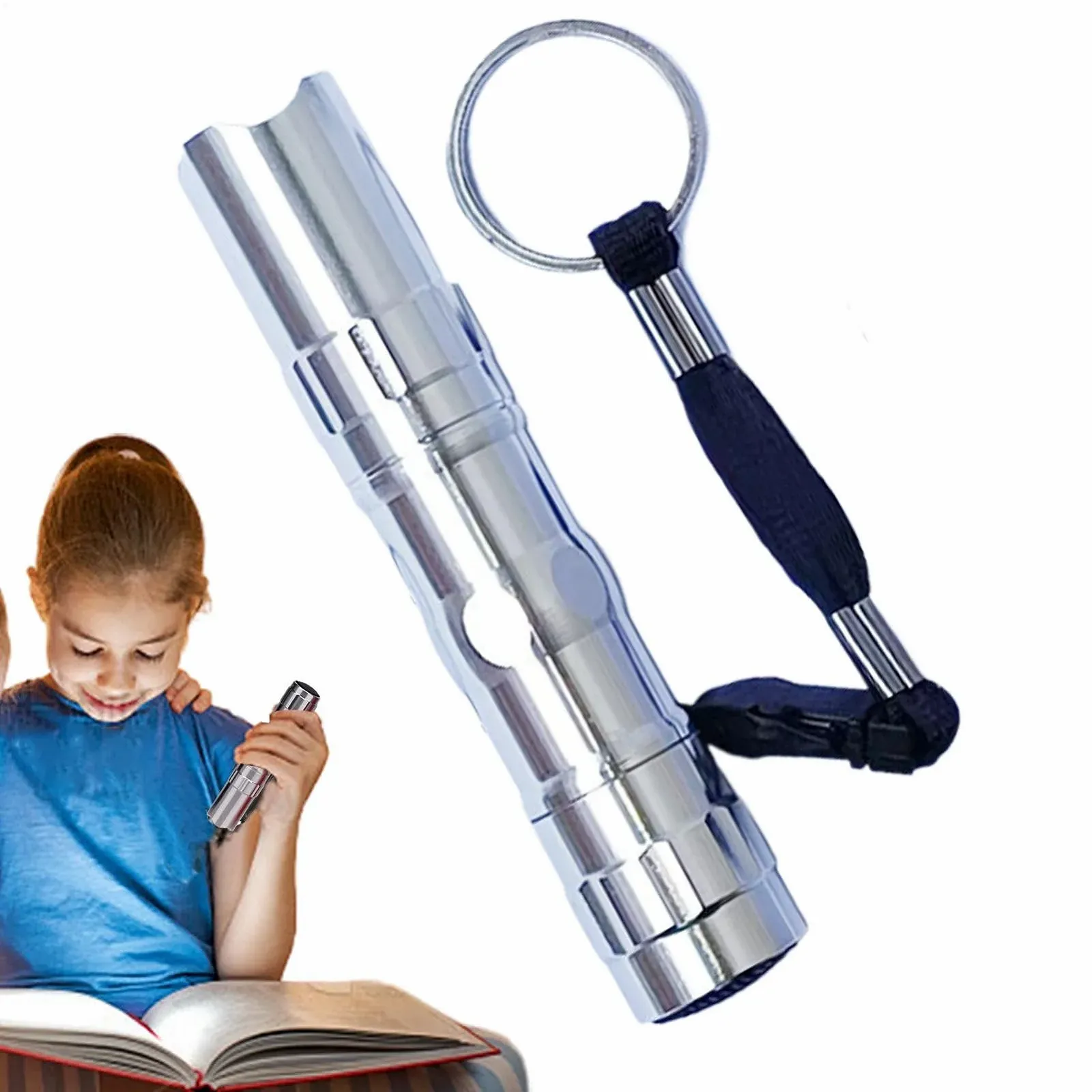 Кишеньковий LED ліхтарик Gérique Маленький, водонепроникний, високі люмени, портативний, з ремінцем, компактний для кемпінгу, походів та піших прогулянок, 8,9 x 1,9 см, фото №1