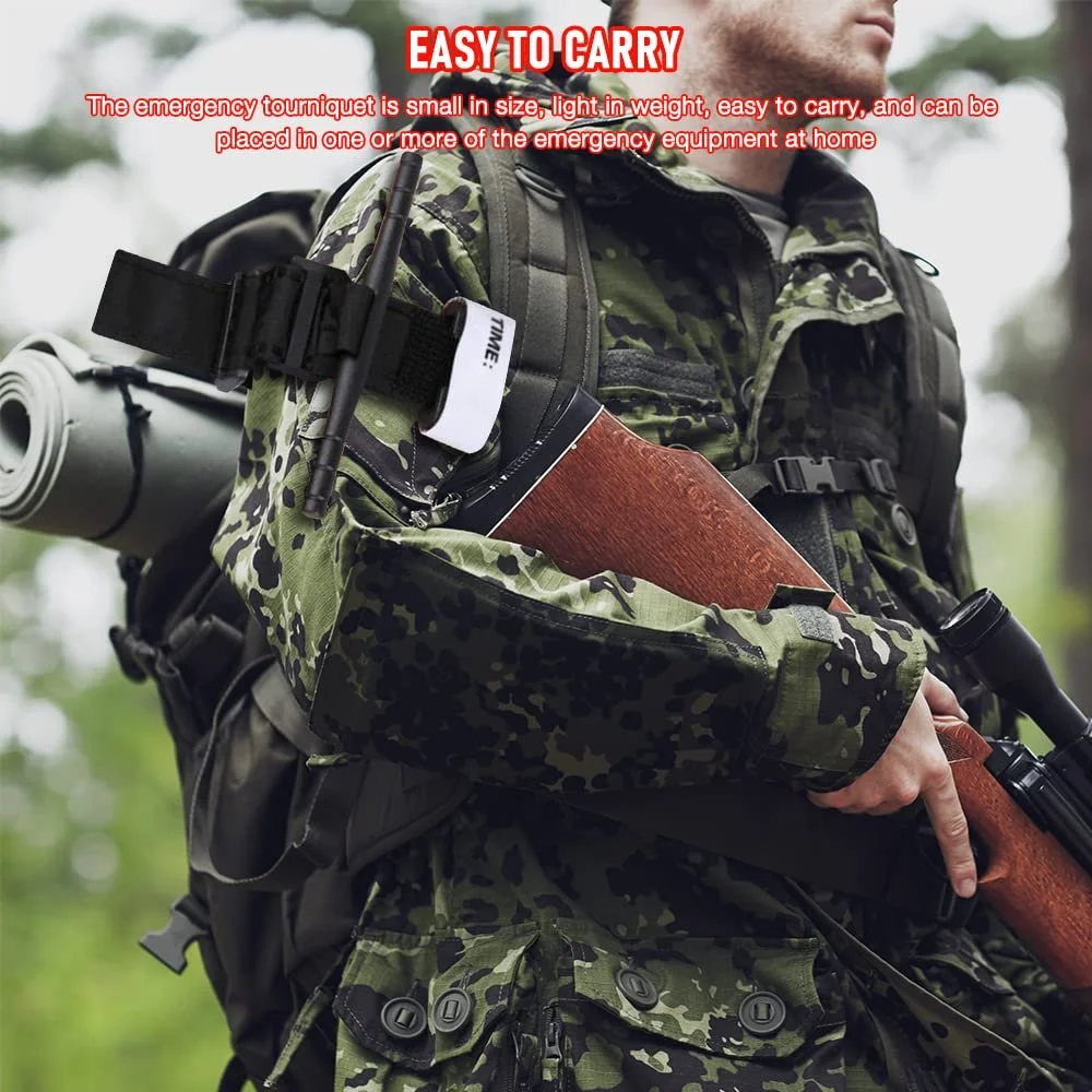 Джгут LUFEIS Emergency, 8 шт., тактичний чорний, фото №5