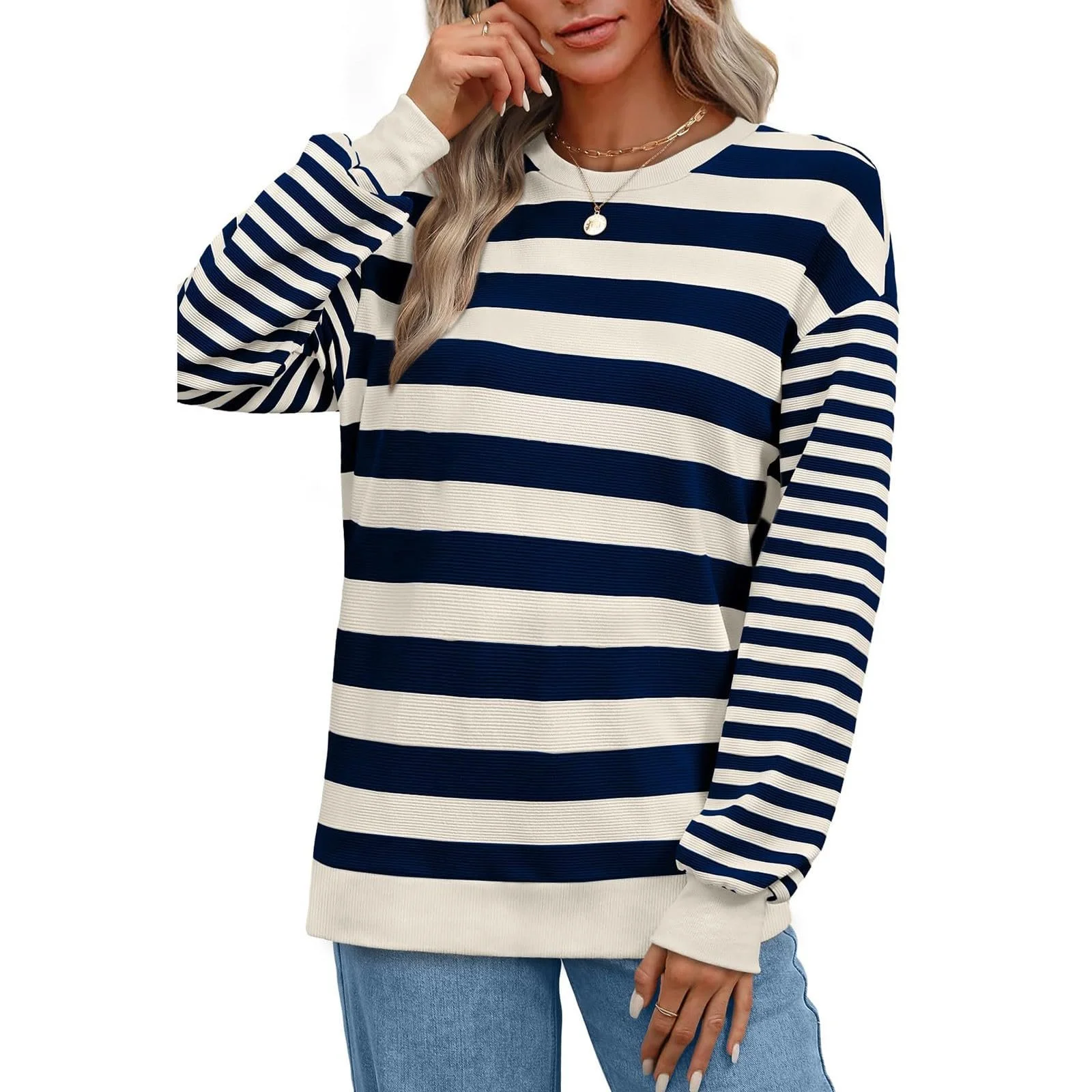 Жіночий Смугастий Светр, фото №5