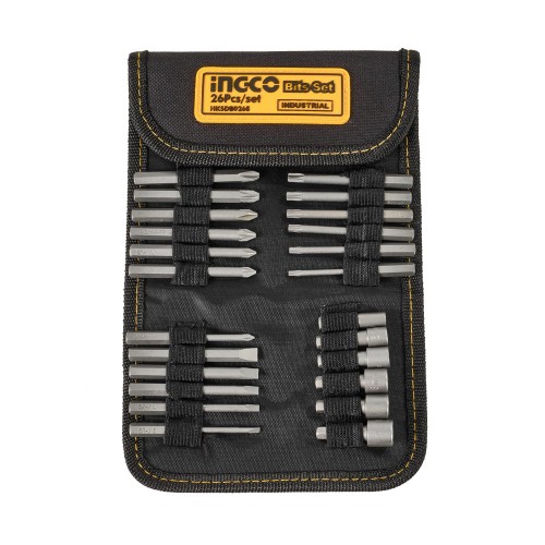 Отвертка с набором головок и насадок 26 шт INGCO, фото №6 Отвертка с набором головок и насадок 26 шт INGCO, фото №6