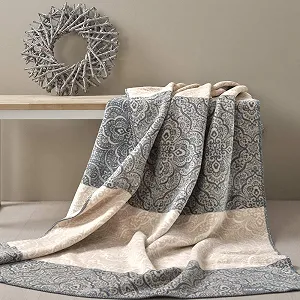 Плед sei Design Касандра картатий, пухнастий та м’який, висока якість виготовлення, 150 x 200 см - Фото 1