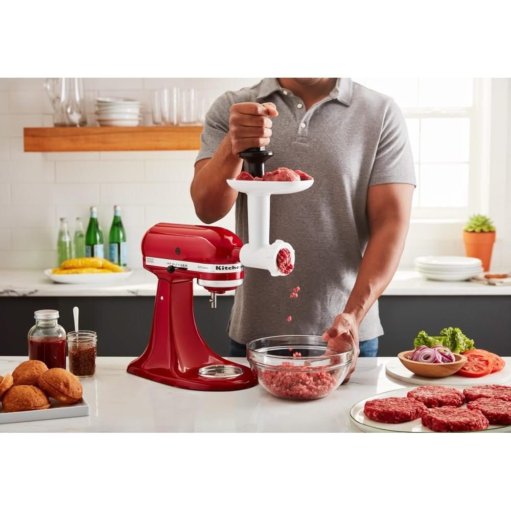 Насадка-м'ясорубка KitchenAid 5KSMFGA Біла, фото №6