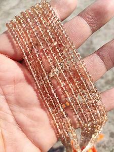 Круглые гладкие бусины Медведь Кварц 4-4.5 мм, нить длиной 33 см бусины из драгоценных камней для ожерелья, браслета - Фото 1