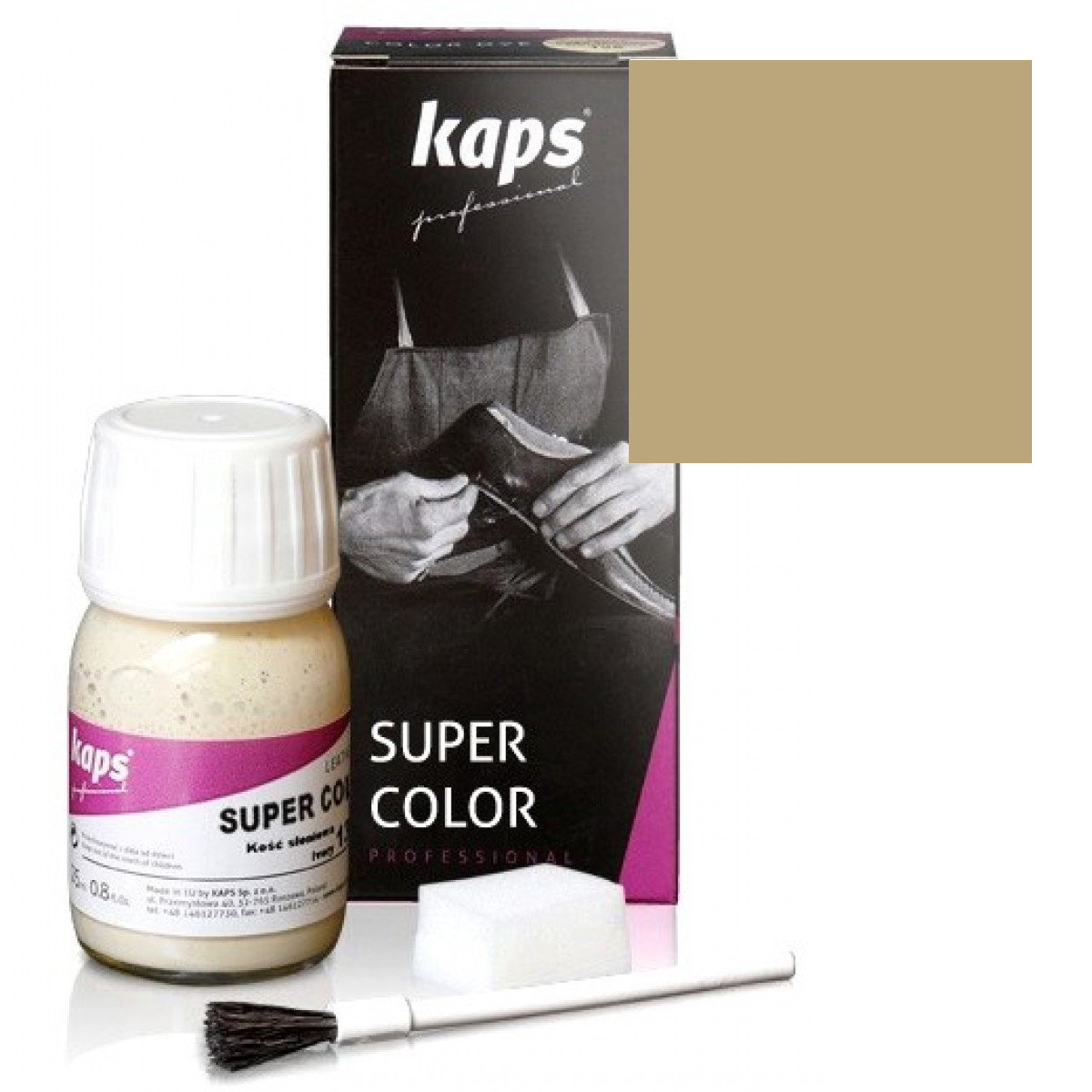 Краска для обуви Kaps Super Color 25 ml 104 Biscuit, фото №1