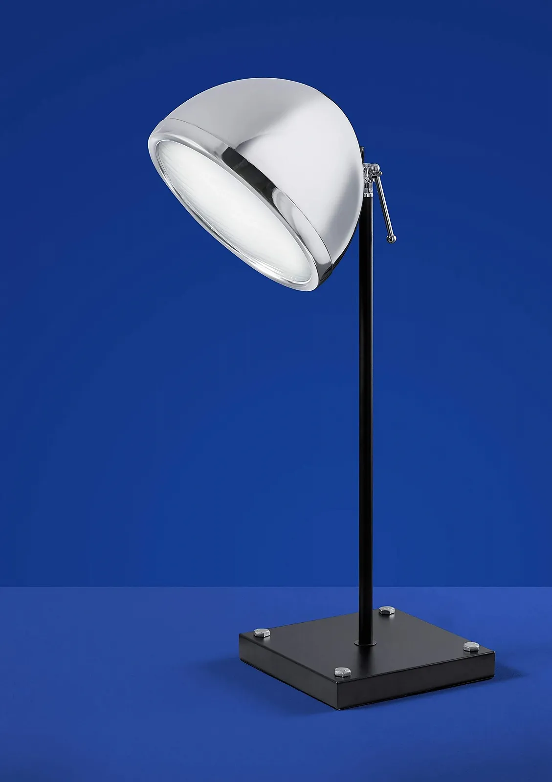 Настільна лампа Deutsche LED Чорний хром Скло Вимикач 64 см, фото №1