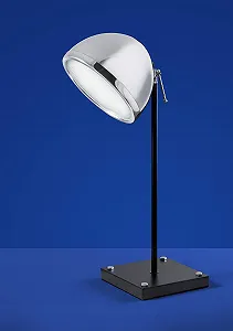 Настільна лампа Deutsche LED Чорний хром Скло Вимикач 64 см - Фото 1