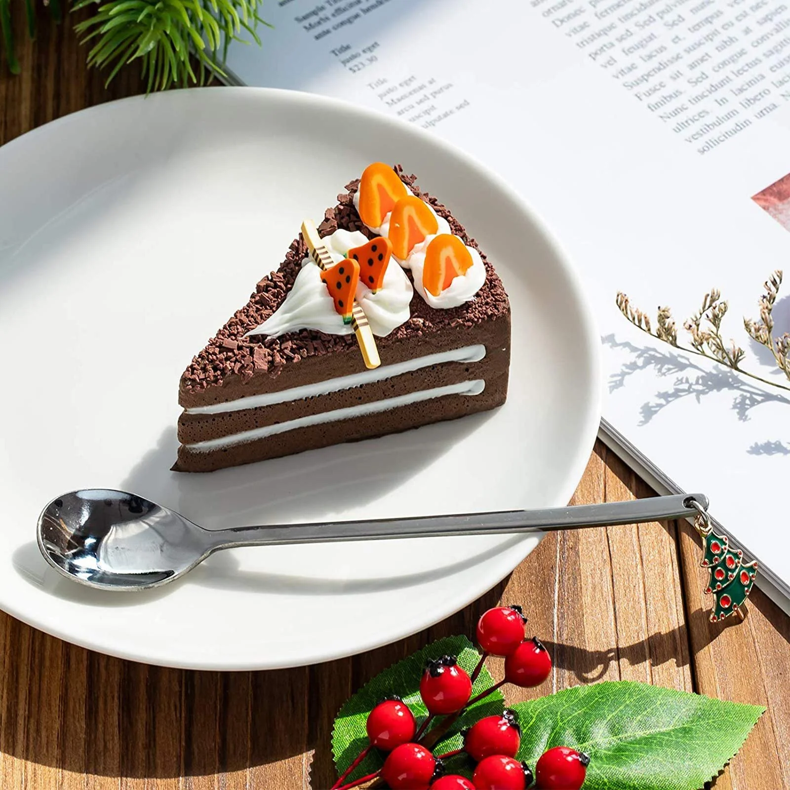 Ложка AXspeed Різдвяна, набір з 6 штук, з нержавіючої сталі, фото №6