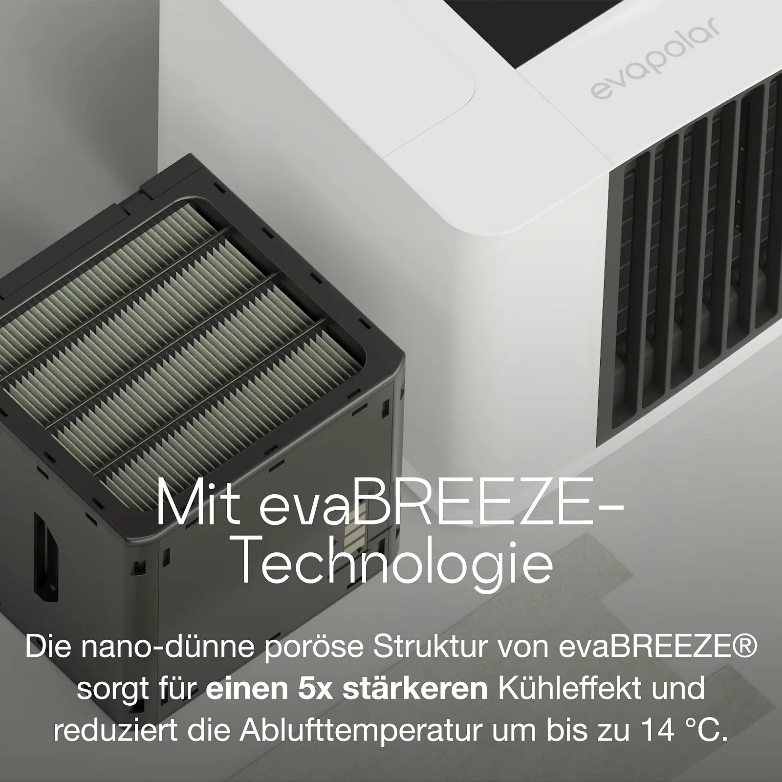 Мобильный кондиционер Evapolar evaSMART EV-3000 3м² Белый, фото №5