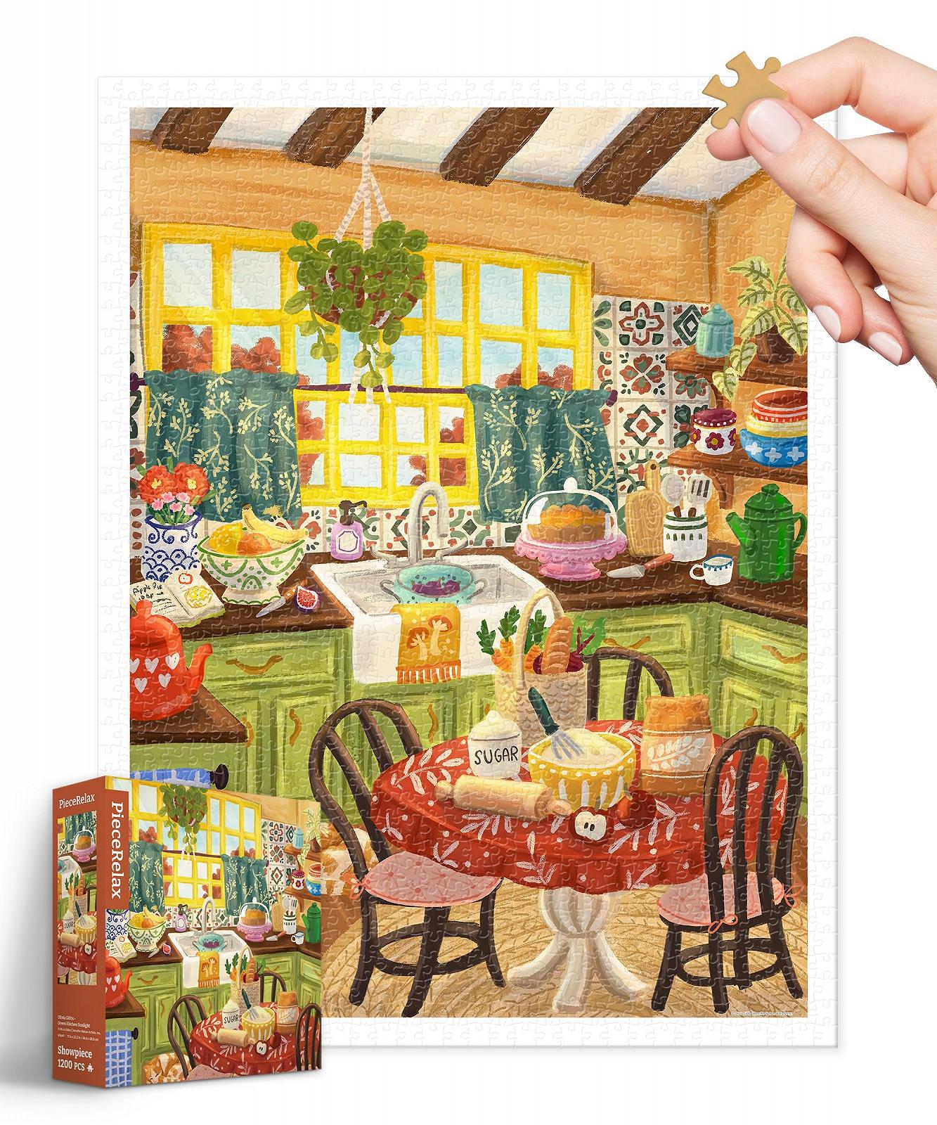 Пазл PieceRelax Olivia Gibbs Green Kitchen Sunlight H3649 1200 елементів 58,8 x 44,6 см, фото №1