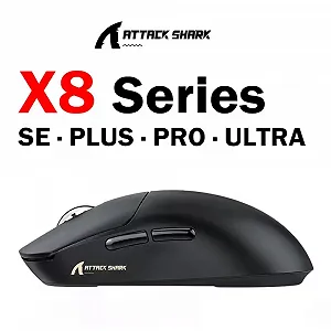 Ігрова миша Attack Shark X8SE PAW3311 25000DPI 400IPS 40G 1000Hz Black synthetic.ua - Фото 1