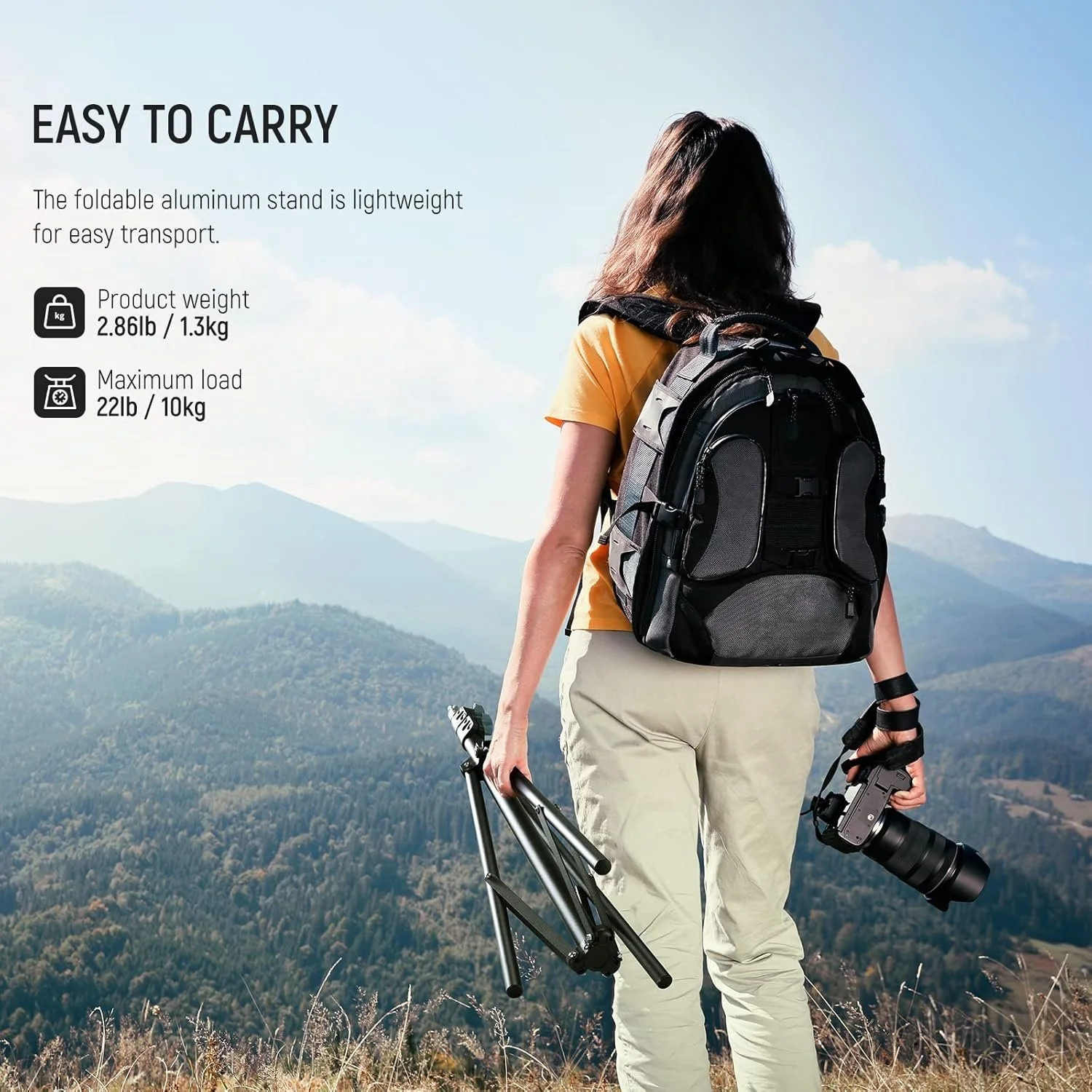 Штатив NEEWER ST-200 Чорний, фото №6 Штатив NEEWER ST-200 Чорний, фото №6