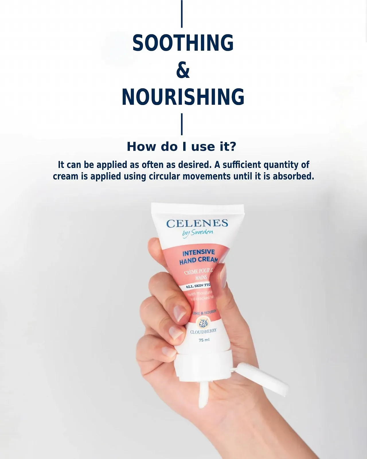 Крем для рук Celenes by Sweden Intensive З екстрактом морошки 75 мл (2 шт. в упаковці), фото №6
