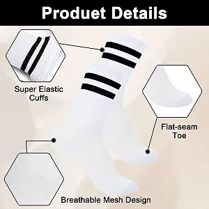 Теннисные носки Черный + Белый, 6 пар, размер 39-42 synthetic.ua - Фото 1