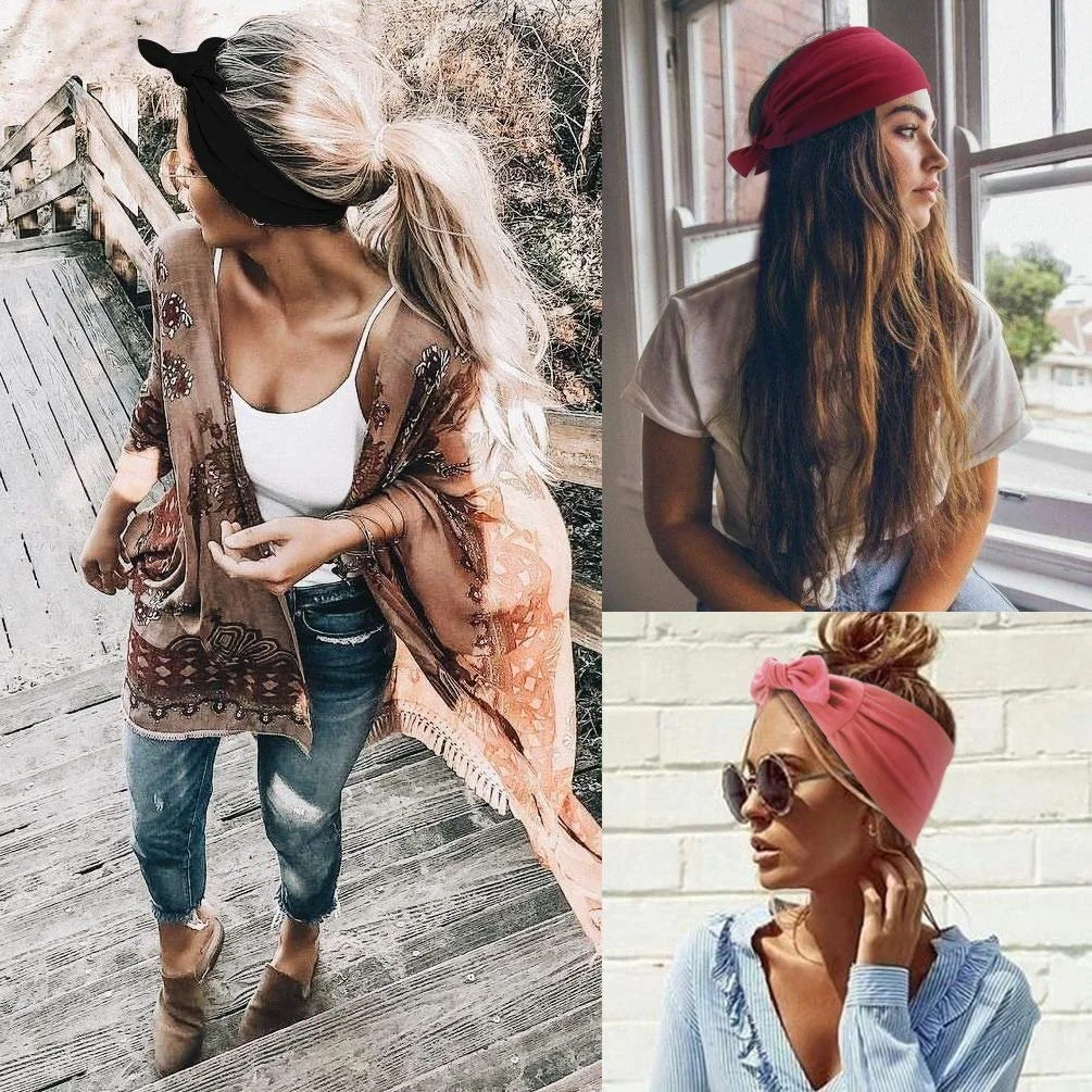 Пов'язка на голову DRESHOW Boho для жінок, набір 6 штук, фото №3 Пов'язка на голову DRESHOW Boho для жінок, набір 6 штук, фото №3