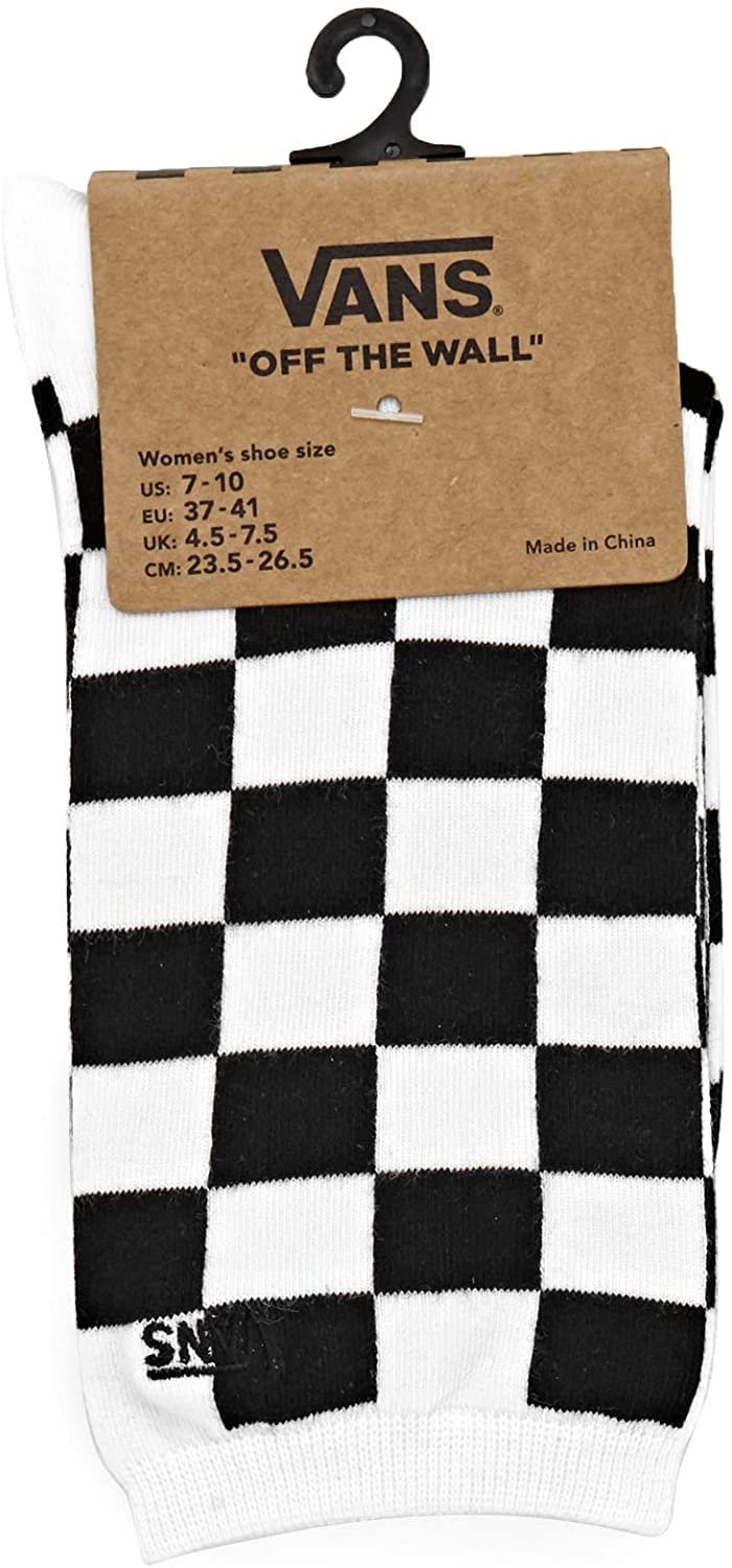 Шкарпетки Vans Ticker жіночі Crew Socks, Black Checkboard, фото №3