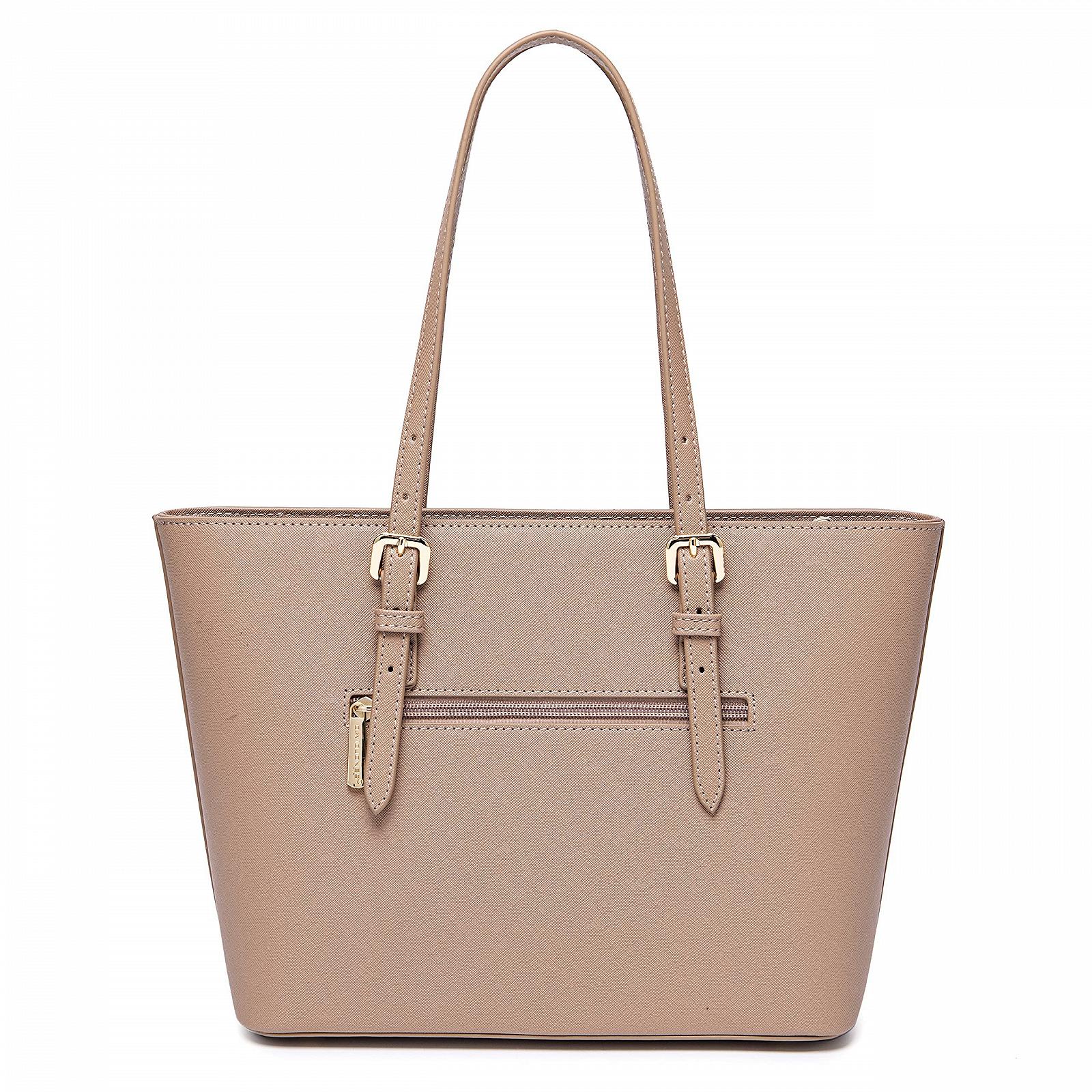 Сумка-шоппер David Jones из искусственной кожи, розовая, фото №4