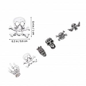 Прикраса для манікюру minkissy Хелловін Череп металеві 300 шт. synthetic.ua - Фото 1