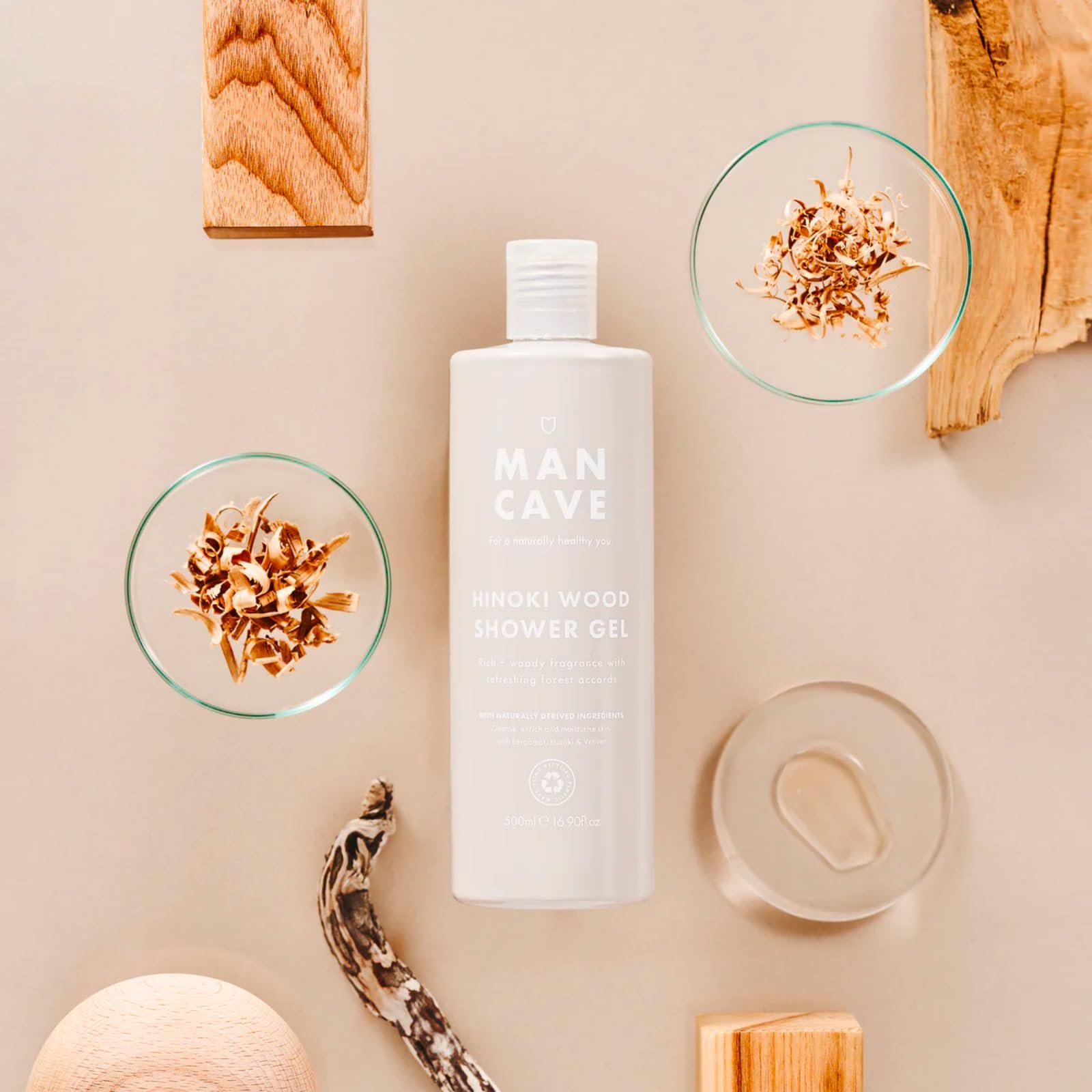 Гель для душу ManCave Hinoki Wood чоловічий 500 мл, фото №3 Гель для душу ManCave Hinoki Wood чоловічий 500 мл, фото №3