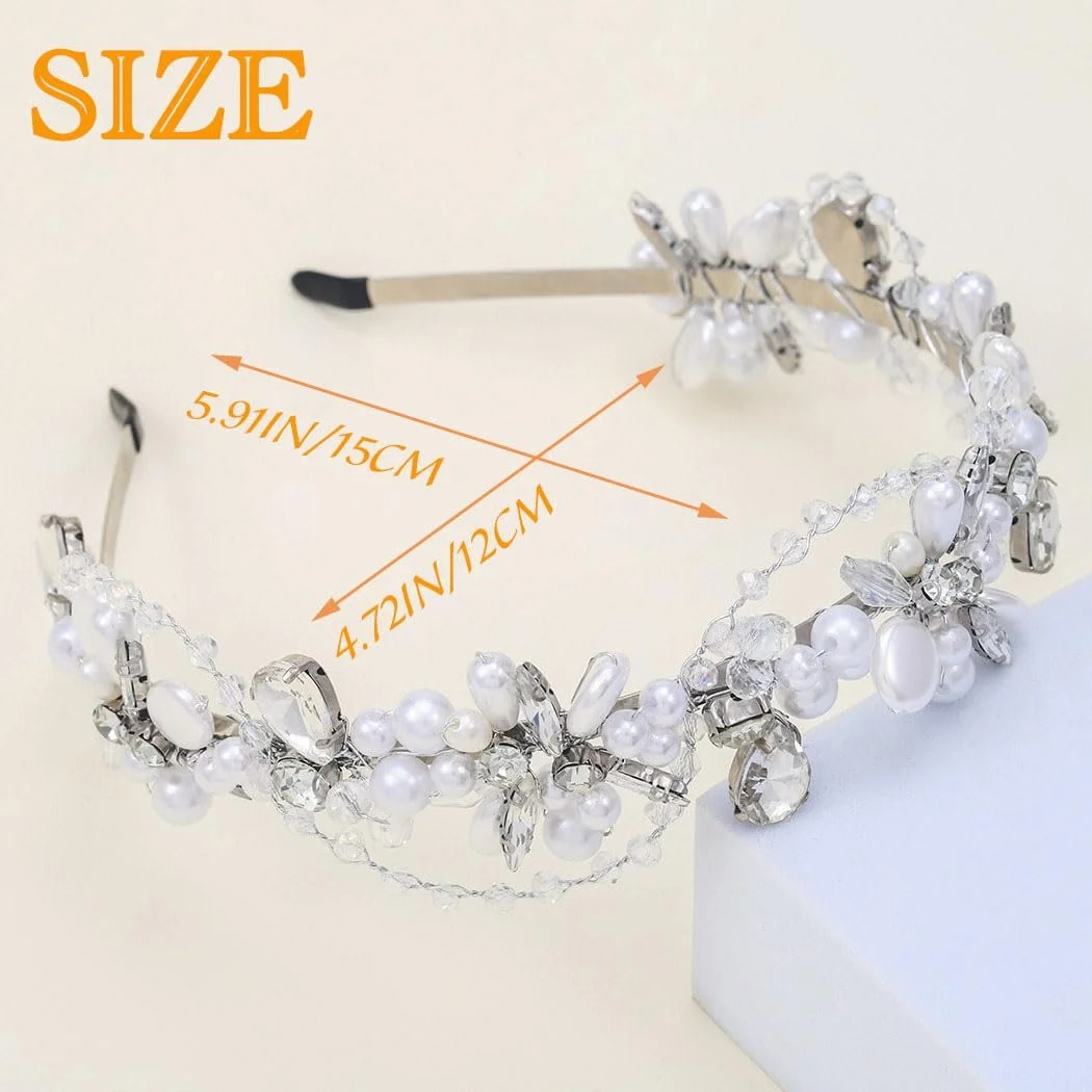 Обруч для волосся Перлинами, фото №5