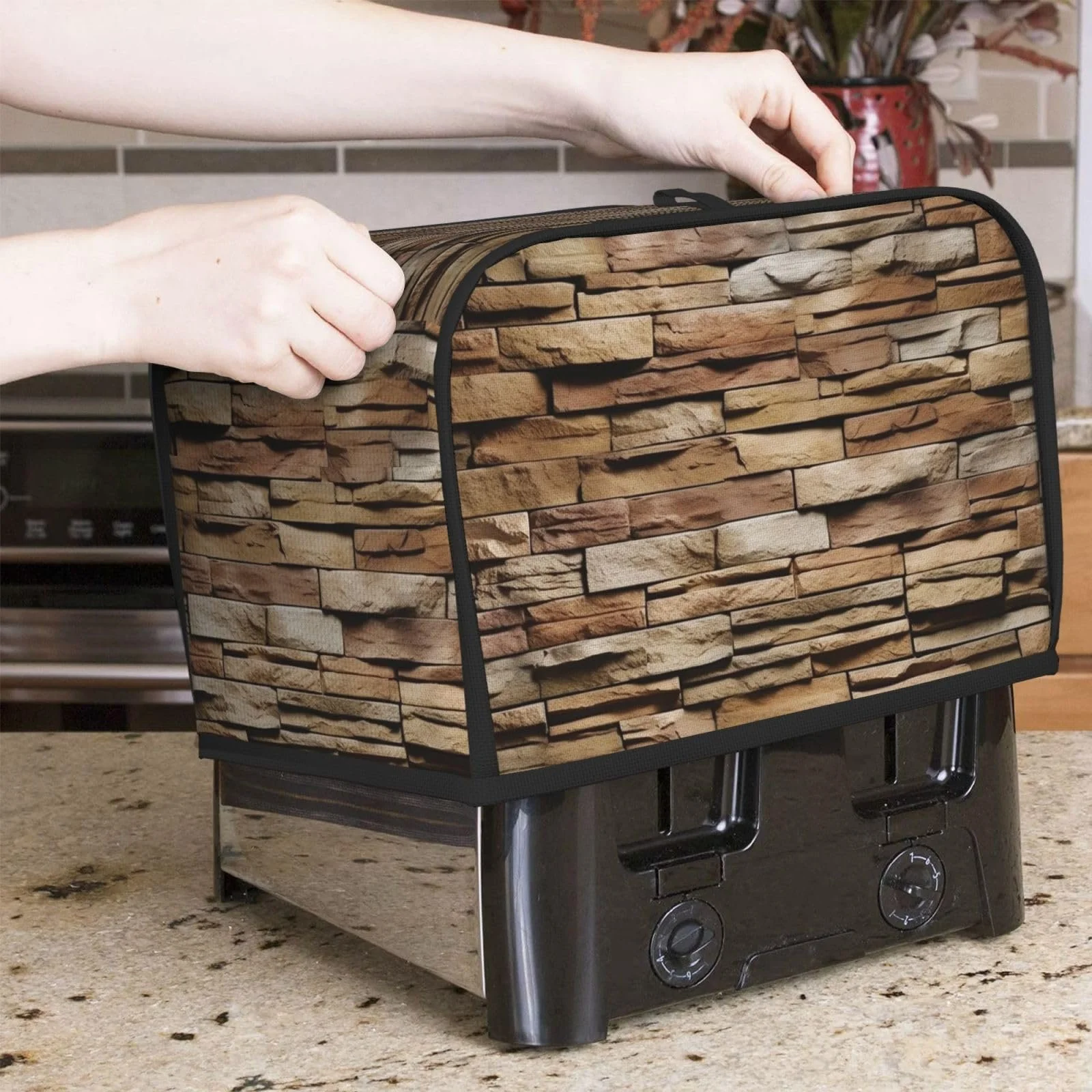 Чохол для тостера Rustic Rocks Brick Wall, універсальний розмір, фото №7 Чохол для тостера Rustic Rocks Brick Wall, універсальний розмір, фото №7