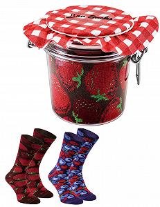 Шкарпетки Strawberries and Blueberry Rainbow Socks 2 пари - Фото 1