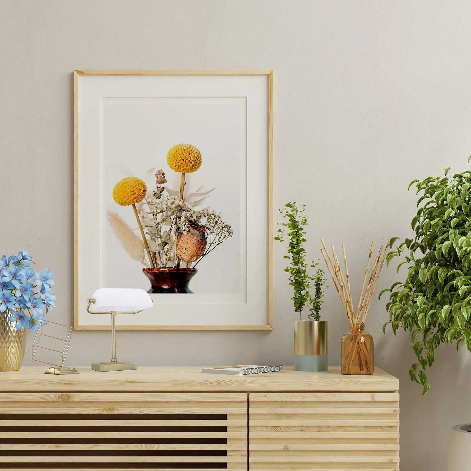 Настільна лампа Relaxdays Retro Banker 33 x 26 x 20 см Біла/Латунь, фото №5