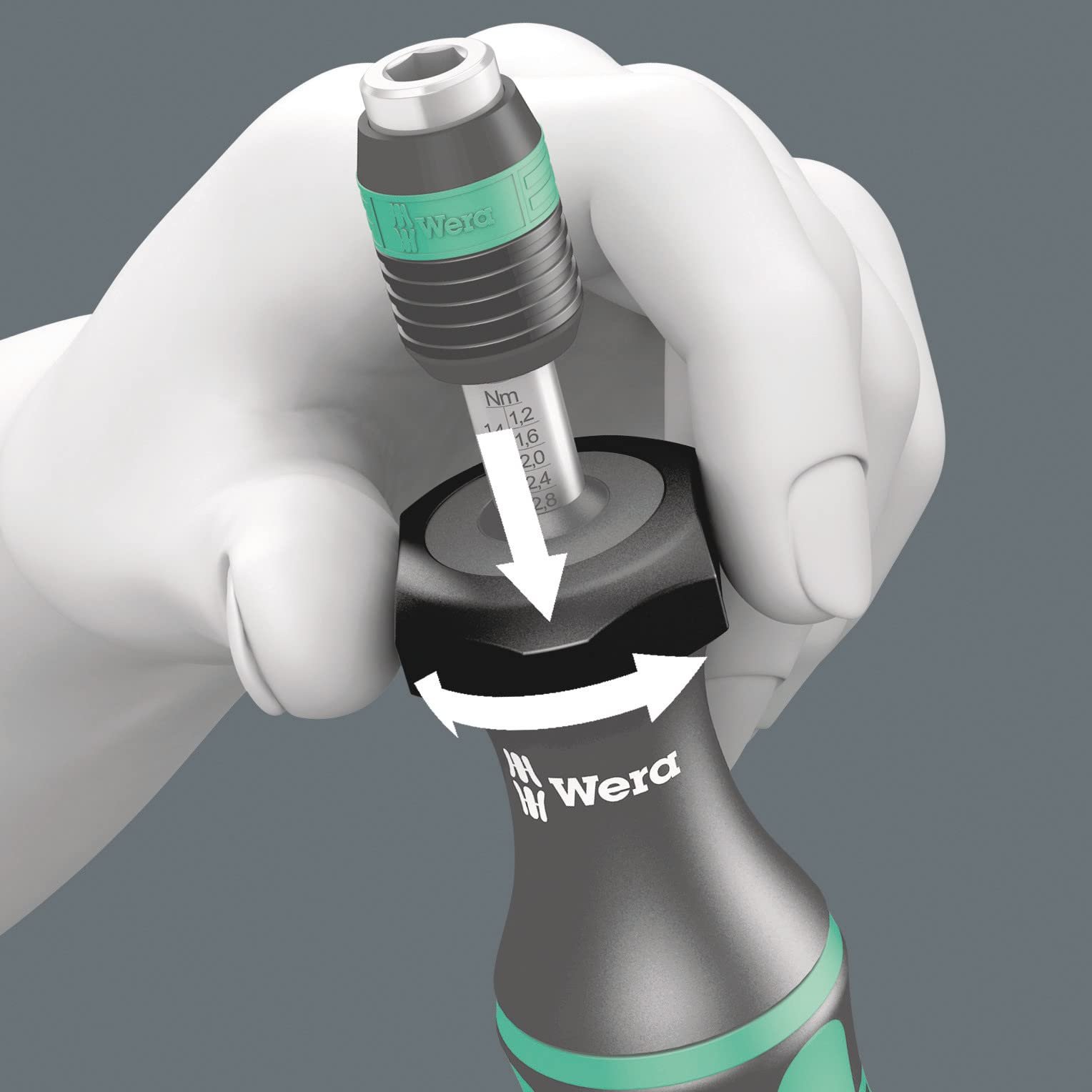 Викрутка динамометрична Wera Kraftform 7440 05074700001 Срібляста, фото №4 Викрутка динамометрична Wera Kraftform 7440 05074700001 Срібляста, фото №4