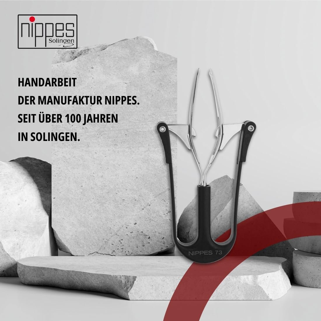 Пінцет автоматичний Nippes Solingen Нікельована сталь 10 см Чорний, фото №5