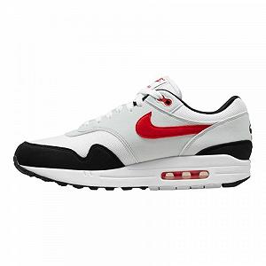 Кросівки Nike Air Max 1 "White / Pure Platinum / Black / University Red" 45 - Фото 1